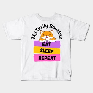 My Daily Routine Kids T-Shirt